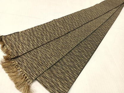 平和屋着物●男性　本場筑前博多織　角帯　霞文　正絹　逸品　CABG7996vp