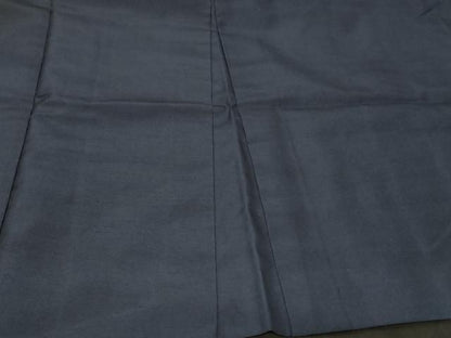 平和屋着物＃男性　長羽織　紬地　藍鉄色　正絹　逸品　CABG8021in