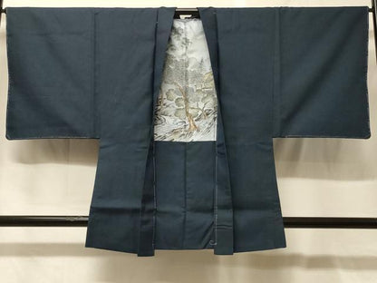 平和屋着物＃男性　羽織　お召地　100亀甲　総詰め　正絹　逸品　未使用　CABG8022in
