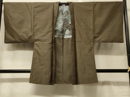 平和屋着物＃男性　本場大島紬　羽織　80亀甲　総詰め　正絹　逸品　CABG8025in
