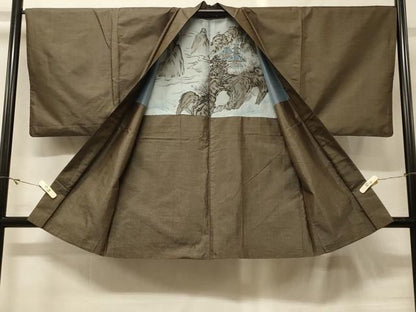 平和屋着物＃男性　本場大島紬　羽織　80亀甲　総詰め　正絹　逸品　CABG8025in