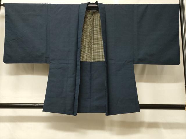 平和屋着物＃男性　羽織　紬地　霞文　正絹　逸品　CABG8026in