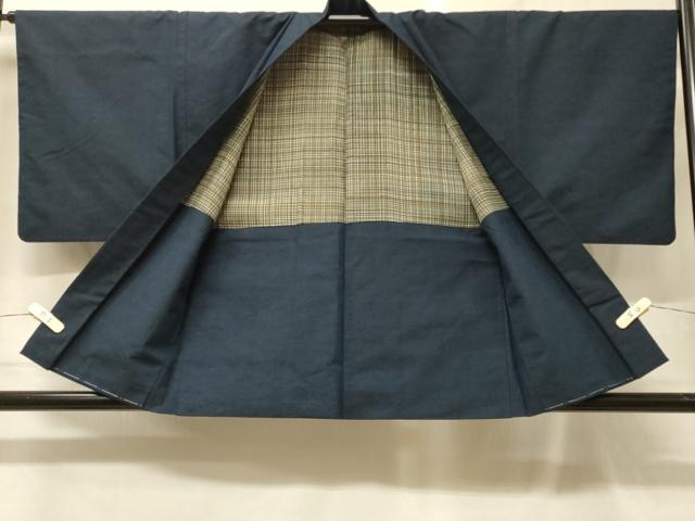 平和屋着物＃男性　羽織　紬地　霞文　正絹　逸品　CABG8026in