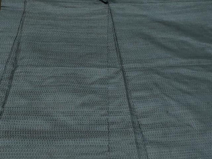 平和屋着物＃男性　本場大島紬　長羽織　格子柄　正絹　逸品　CABG8029in
