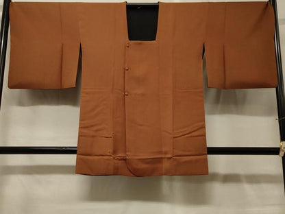 平和屋着物＃道行コート　リバーシブル　霞文　暈し染め　黒地　正絹　逸品　CABG8032in
