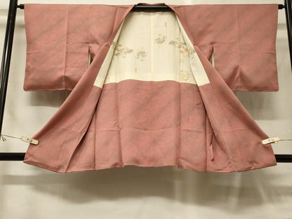 平和屋着物＃道行コート　斜縞　暈し染め　正絹　逸品　未使用　CABG8046in