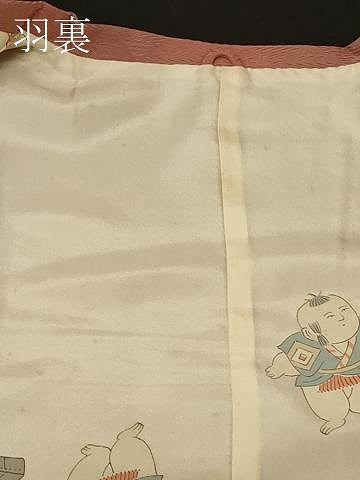 平和屋着物＃道行コート　斜縞　暈し染め　正絹　逸品　未使用　CABG8046in