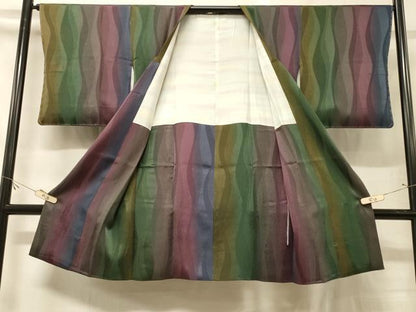 平和屋着物＃道行コート　変わり間道　暈し染め　ロング丈　正絹　逸品　未使用　CABG8049in