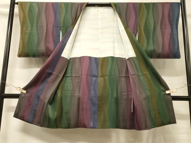 平和屋着物＃道行コート　変わり間道　暈し染め　ロング丈　正絹　逸品　未使用　CABG8049in