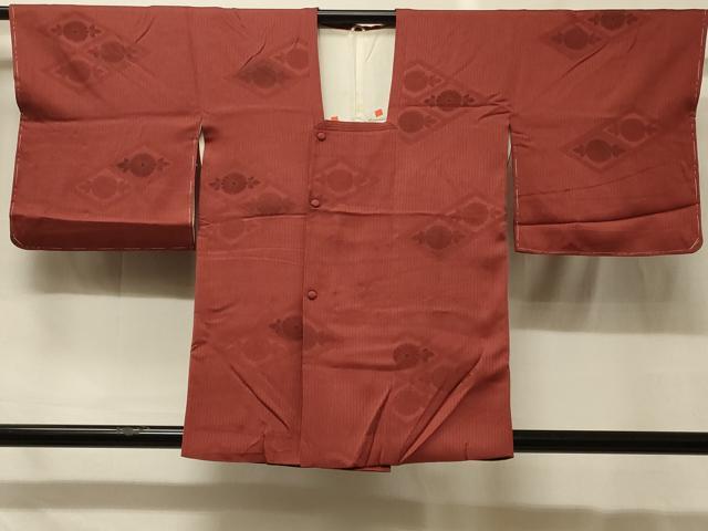 平和屋着物＃道行コート　地紋起こし　花菱文　暈し染め　正絹　逸品　未使用　CABG8051in