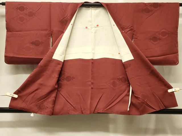 平和屋着物＃道行コート　地紋起こし　花菱文　暈し染め　正絹　逸品　未使用　CABG8051in