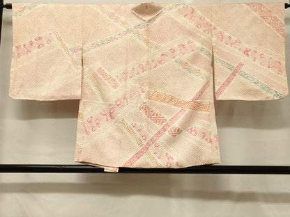 平和屋着物＃羽織　総絞り　幾何学文様　正絹　逸品　未使用　CABG8058in