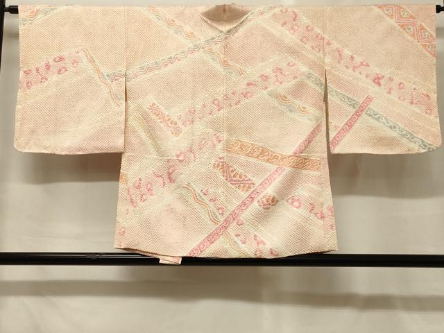 平和屋着物＃羽織　総絞り　幾何学文様　正絹　逸品　未使用　CABG8058in
