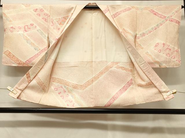 平和屋着物＃羽織　総絞り　幾何学文様　正絹　逸品　未使用　CABG8058in