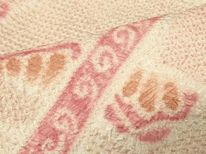 平和屋着物＃羽織　総絞り　幾何学文様　正絹　逸品　未使用　CABG8058in