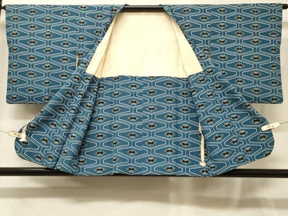平和屋着物＃道行コート　抽象文　正絹　逸品　CABG8059in