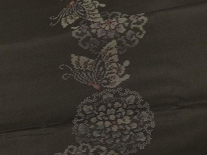 平和屋着物＃本場大島紬　羽織　正倉院花蝶間道　ほていや扱い　正絹　逸品　CABG8063in