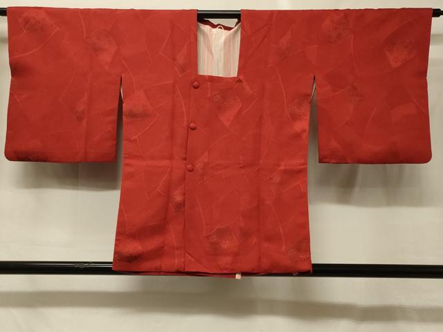 平和屋着物＃道行コート　地紋起こし　切嵌花文　暈し染め　正絹　逸品　CABG8074in