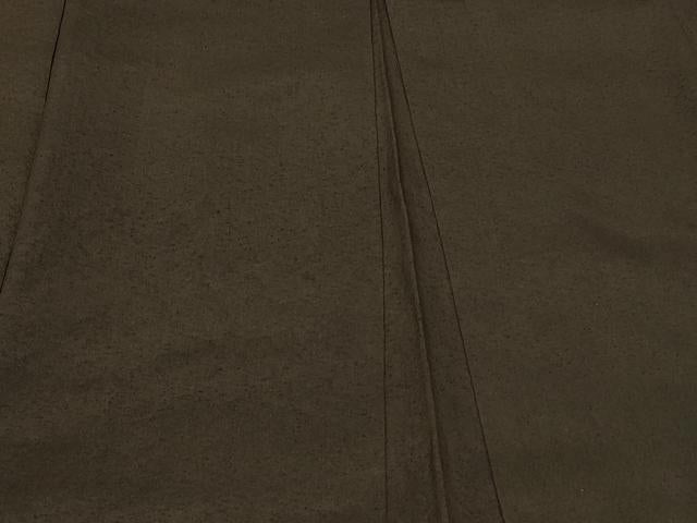 平和屋着物＃男性　紬　長羽織　羽裏：富士山・龍　黒地　正絹　逸品　CABG8076in