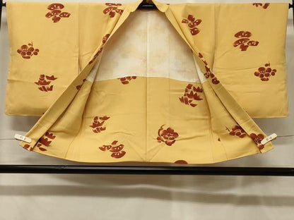 平和屋着物＃羽織　型染め　草花文　暈し染め　正絹　逸品　未使用　CABG8084in