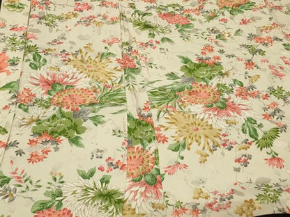 平和屋着物＃羽織　草花文　正絹　逸品　CABG8094in