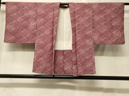 平和屋着物＃羽織　菱文　正絹　逸品　CABG8095in