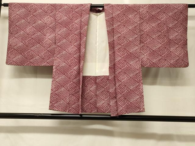 平和屋着物＃羽織　菱文　正絹　逸品　CABG8095in