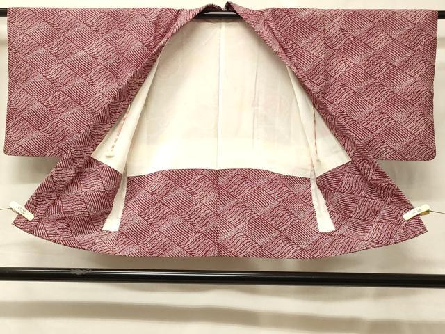 平和屋着物＃羽織　菱文　正絹　逸品　CABG8095in