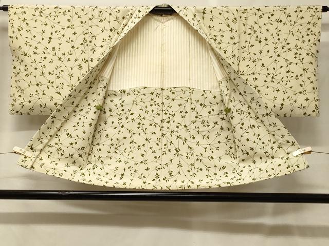 平和屋着物＃羽織　枝花文　正絹　逸品　CABG8096in