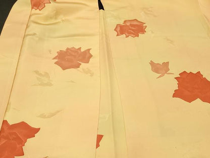 平和屋着物＃羽織　地紋起こし　舞花文　暈し染め　正絹　逸品　CABG8098in
