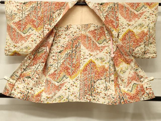 平和屋着物＃羽織　樹林文　金彩　正絹　逸品　CABG8099in