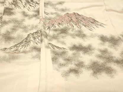 平和屋着物＃羽織　寿光織　遠山文　金銀糸　正絹　逸品　未使用　CABG8110in