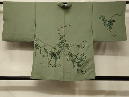 平和屋着物＃羽織　葡萄蔦の葉文　金彩　正絹　逸品　CABG8112in