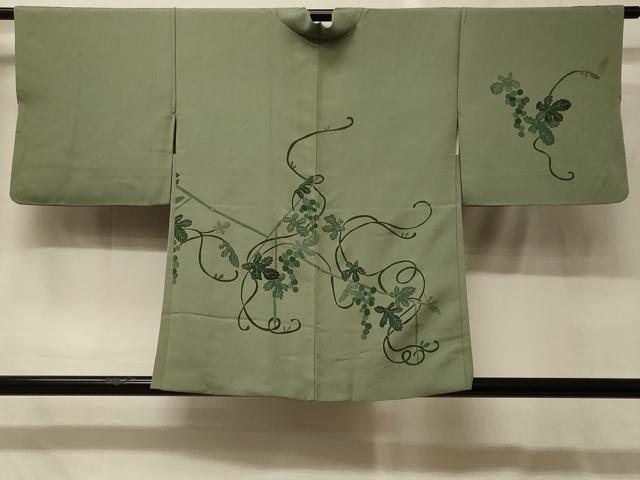 平和屋着物＃羽織　葡萄蔦の葉文　金彩　正絹　逸品　CABG8112in