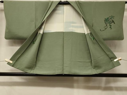 平和屋着物＃羽織　葡萄蔦の葉文　金彩　正絹　逸品　CABG8112in