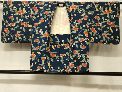 平和屋着物＃羽織　手描き　枝花文　正絹　逸品　未使用　CABG8115in