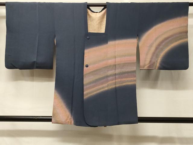 平和屋着物＃道行コート　絞り　霞文　暈し染め　正絹　逸品　CABG8117in
