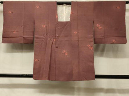 平和屋着物＃道行コート　地紋起こし　枝花文　正絹　逸品　CABG8120in
