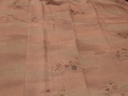 平和屋着物＃道行コート　秋草文　暈し染め　正絹　逸品　未使用　CABG8122in