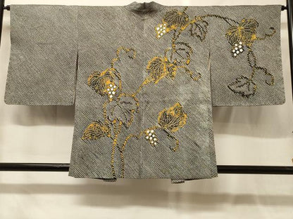 平和屋着物＃羽織　総絞り　葡萄蔦の葉文　正絹　逸品　CABG8131in
