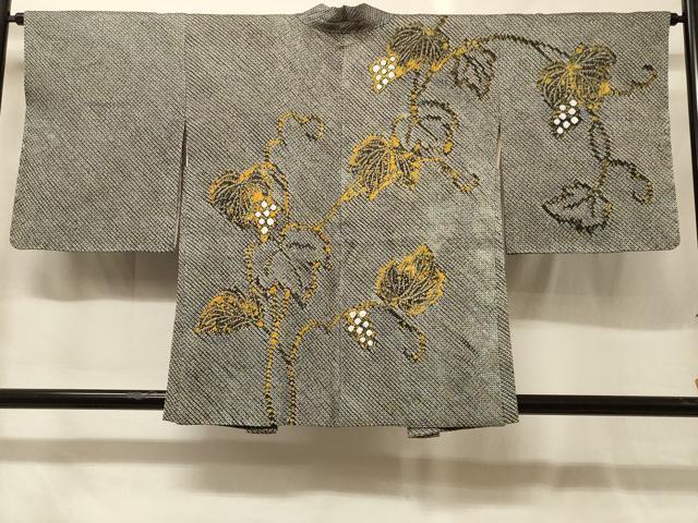 平和屋着物＃羽織　総絞り　葡萄蔦の葉文　正絹　逸品　CABG8131in