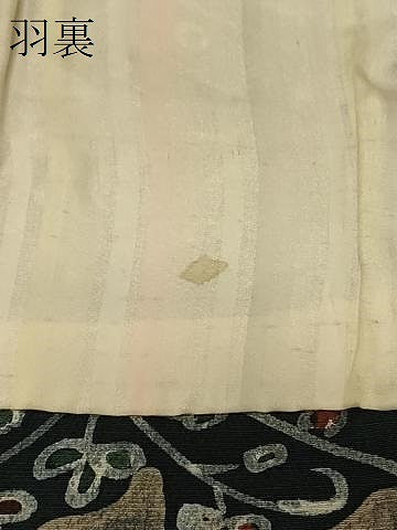 平和屋着物＃羽織　ろうけつ染め　花菱文　正絹　逸品　CABG8133in