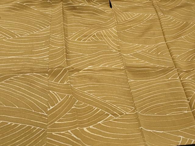 平和屋着物＃道行コート　ろうけつ染め　立波文　正絹　逸品　CABG8134in
