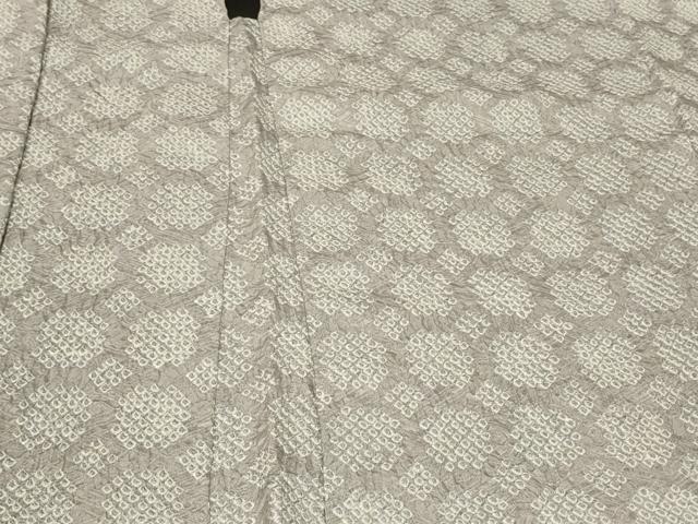平和屋着物＃羽織　総絞り　格子　正絹　逸品　未使用　CABG8139in
