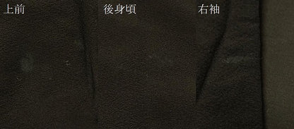 平和屋着物＃羽織　霞文　黒地　金銀彩　正絹　逸品　CABG8143in