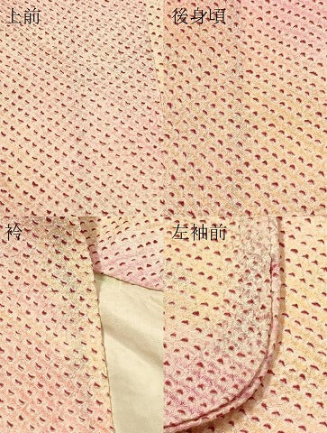 平和屋着物＃羽織　総絞り　霞文　暈し染め　正絹　逸品　CABG8157in