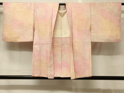 平和屋着物＃羽織　総絞り　霞文　暈し染め　正絹　逸品　CABG8157in