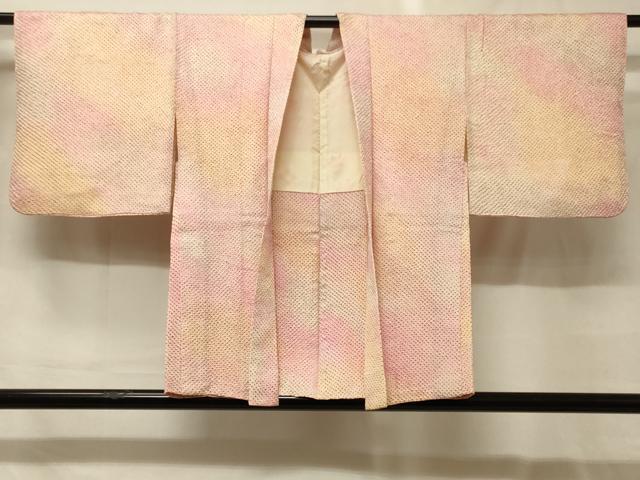 平和屋着物＃羽織　総絞り　霞文　暈し染め　正絹　逸品　CABG8157in