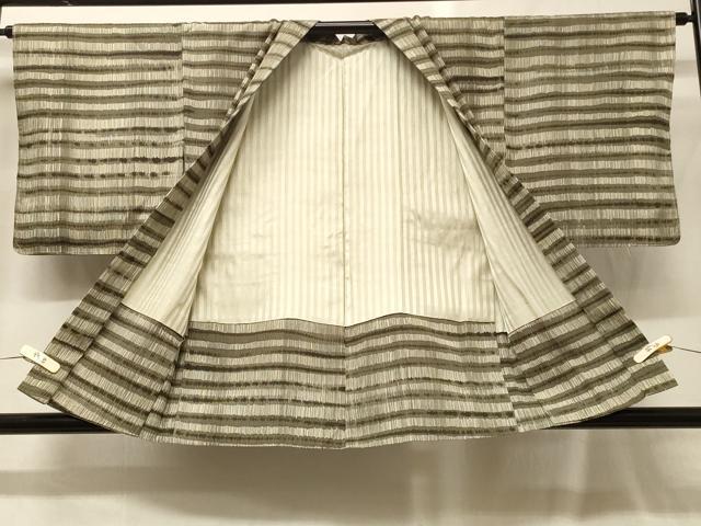 平和屋着物＃羽織　横段文　正絹　逸品　未使用　CABG8161in