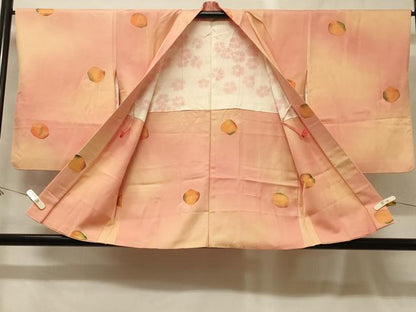 平和屋着物＃羽織　地紋起こし　舞花文　暈し染め　正絹　逸品　CABG8166in